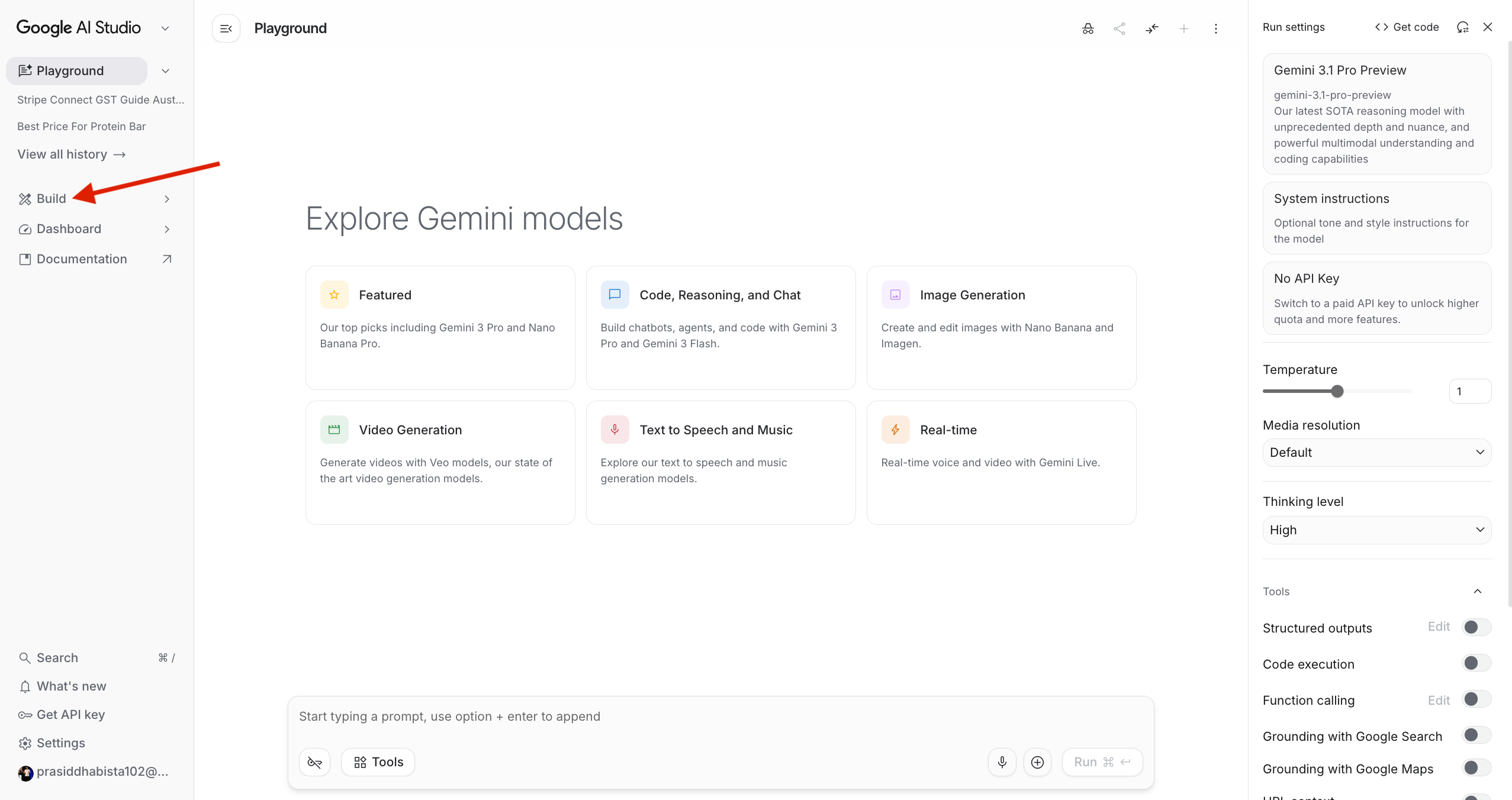 Google AI Studio